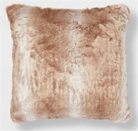 New Faux Fur Ombre Decorative Throw Pillow