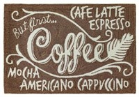 New Liora Manne 1'8" x 2'6" Rectangular "Coffee"