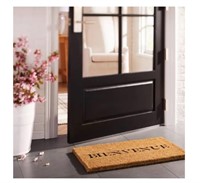 New 1'6"x2'6" Bienvenue Doormat Black - Threshold