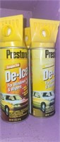 Two Prestone De-Icer