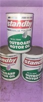 Three Standby Outboard Motor Oil