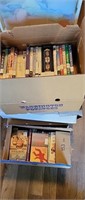 5 Boxes Unsorted Movies (back house)