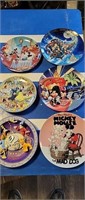 Six Disney Wall Plates