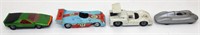 Lot of 4 Vintage Solido 1:43 Diecast Cars
