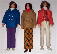 3 Vintage Ken Dolls