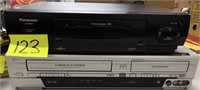 panasonic vhs & vhs/dvd player