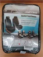 FHGROUP ALL PURPOSE FLAT CLOTH BUCKET SEAT COVERS