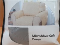 DECONOVO MICROFIBER SOFA COVER - GREY