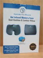 POSTURE PROHEALTH GEL INFUSED SEAT CUSHION PILLOW