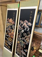 4PC EMBROIDERED CHINESE PANELS