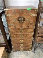 VTG CHINESE LINGERIE / JEWELRY ARMOIRE BOX