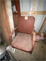 Vintage steel outdoor chair