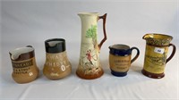 5 ROYAL DOULTON JUGS