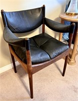 Kristina Solmer Vedel Leather & Rosewood Chair #2