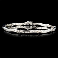 14K Gold 0.95ctw Diamond Bracelet