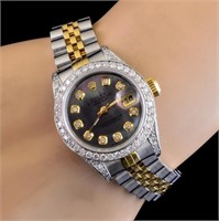 Rolex DateJust 2.15ctw Full Bust Diamond Watch