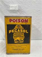 Pegasol Sydney 4 gallon antiseptic tin