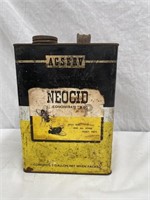 Agserv Neocid insectiside gallon tin