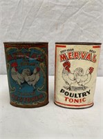 Merval Poultry tonic & health restorer 11 oz tins