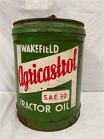 Wakefield Agricastrol 4 gallon tractor oil drum