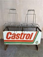 Original Castrol oil bottle rack