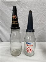Genuine quart & litre oil bottles & tops