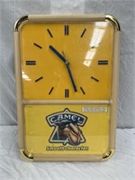 Original Camel cigarette clock approx 55 x 37 cm