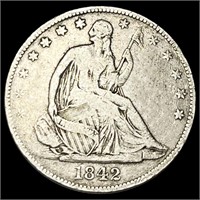 1842-O Seated Liberty Half Dollar LIGHTLY