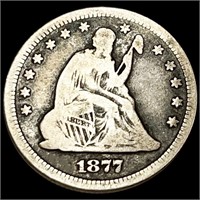1877 Seated Liberty Quarter NICELY CIRCULATED