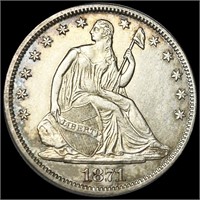 1871-S Seated Liberty Half Dollar UNCIRCULATED