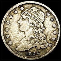 1834 Capped Bust Quarter ABOUT UNCIRCULATED