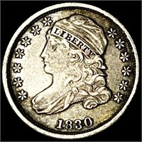 1830 Sml. '10C' Capped Bust Dime LIGHTLY
