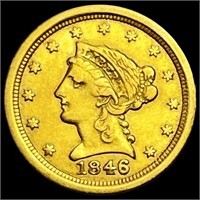 1846-O $2.50 Gold Quarter Eagle CLOSELY
