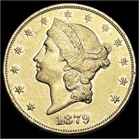 1879 $20 Gold Double Eagle UNCIRCULATED