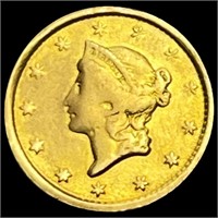 1852-O Rare Gold Dollar ABOUT UNCIRCULATED