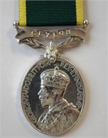 Ceylon efficiency decoration medal, George VI