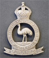 West Moreton 14th light horse cap badge