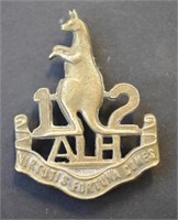 New England 12th Light Horse cap badge