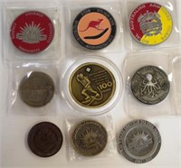 Eight Australian Army Tokens / Coins