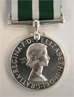 Royal Naval reserve long service medal EIIR