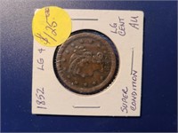 1852 Large Cent--au