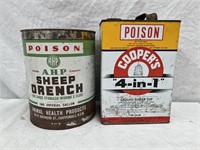 Coopers 4 in 1 & AHP sheep drench tins