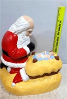 Santa & Baby Jesus (ceramic)