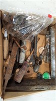 Wrenches, Screwdrivers, Level, etc