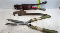 Bolt Cutter, Pipe Wrench, Yard Shears
