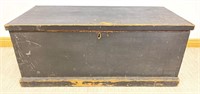 GREAT ANTIQUE PINE LIFT TOP CHEST