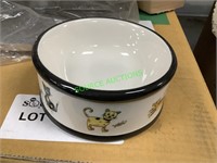 Fancy feline white cat bowls