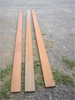 3 12FT BOARDS 1 1/8"THICK-POSSIBLY MAHOGONY