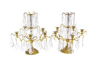 French Baccarat (attributed) Candelabras