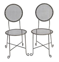 Cast Metal Bistro Chairs